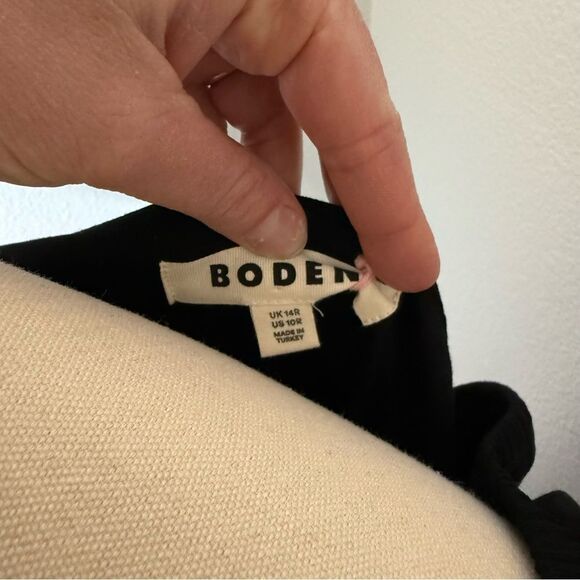 [Boden] Black Flutter Sleeve Mini Sundress- Size 10R - Picture 4 of 7